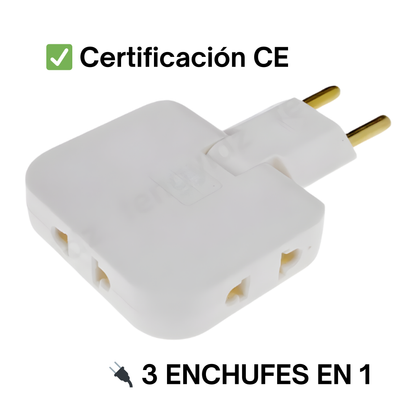 Adaptador 3 en 1 Giratorio de Alta Potencia