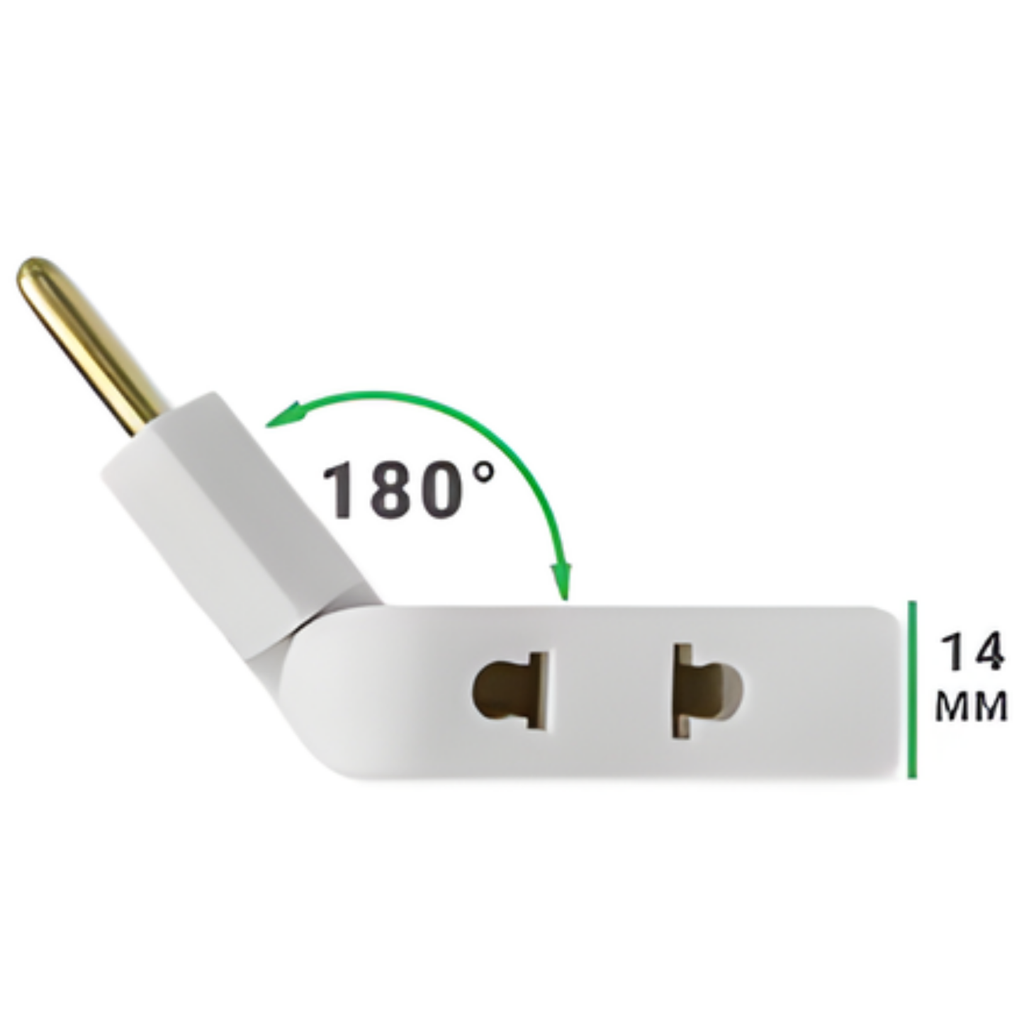 Adaptador 3 en 1 Giratorio de Alta Potencia