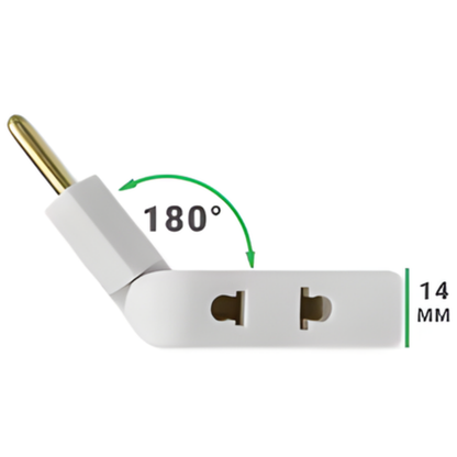 Adaptador 3 en 1 Giratorio de Alta Potencia
